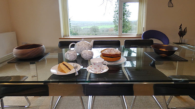 Tea and cake on arrival